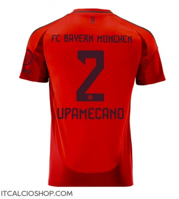 Bayern Munich Dayot Upamecano #2 Prima Maglia 2024-25 Manica Corta